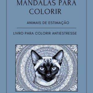 Livro Mandala para Colorir - Animais de Estimação